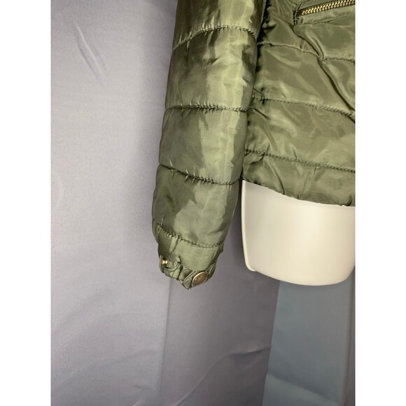 Army Green Puffer Jacket women Sz M - Picture 4 of 7